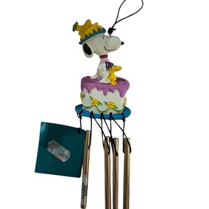 Snoopy and Woodstock Wind Chime - Purple and Gold. Birthday Cake. Brand New